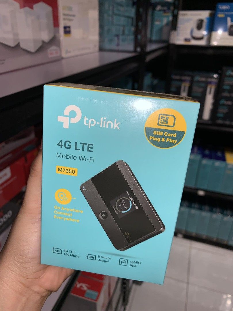 TP-Link M7350 4G LTE Mobile Pocket WiFi (Category: Networking) located in Makati City. Submitted by techubstoreandaccessories (Listing ID 1284892512, Image 2). Description: TP-Link M7350 4G LTE Mobile Pocket WiFi Ready for Pick-Up / Same Day Delivery Via Lalamove‼️ DETAILS: ✅ Actual Picture Posted. ✅BRAND NEW, SEALED, & ORIGINAL. ✅7 Days Replacement for Factory Defects and 1year Limited Warranty. (Terms and conditions apply). ✅With Sales Invoice 