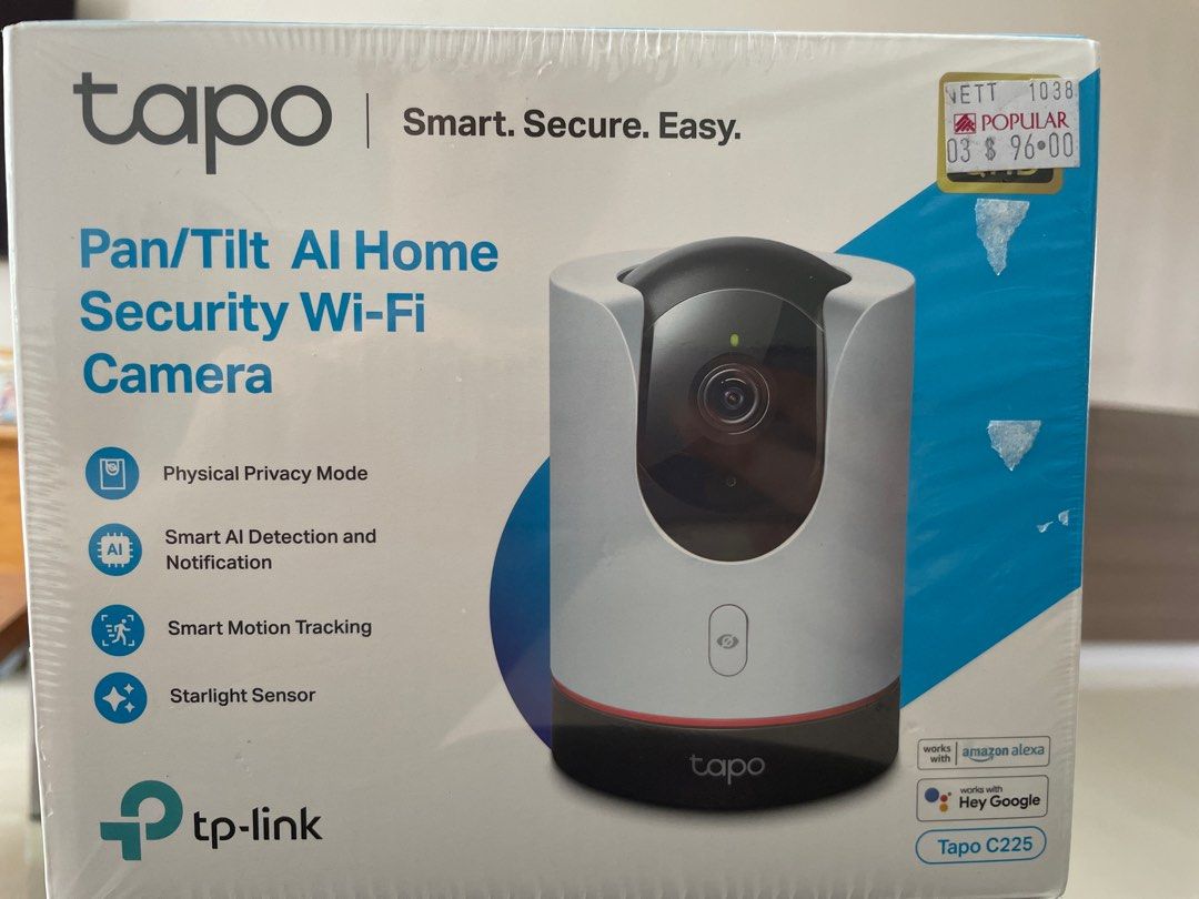 TP-Link Tapo C225 Pan/Tilt AI Home Security Wi-Fi Camera 2K QHD