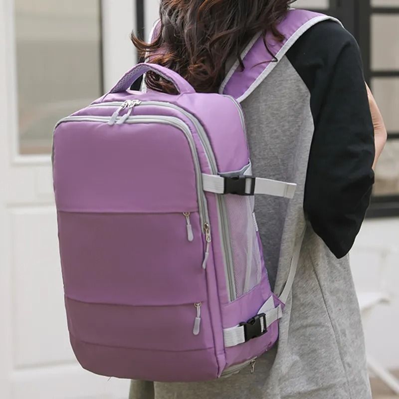 Travel Backpack Women Large Capacity Waterproof Anti Theft Casual Daypack Bag with Luggage Strap USB Charging Port Backpacks Carousell