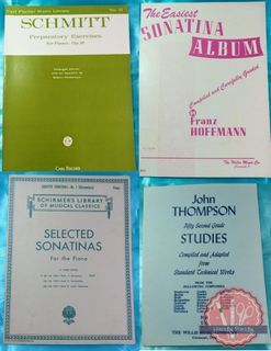 Unused Piano Books Schmitt, Mendelssohn, Sonatina, John Thompson, Schirmer's [CHECK PHOTO FOR INDIVIDUAL PRICING]