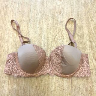 2pcs Victoria's Secret Unline Full Coverage Mesh Plunge Bra - 32C