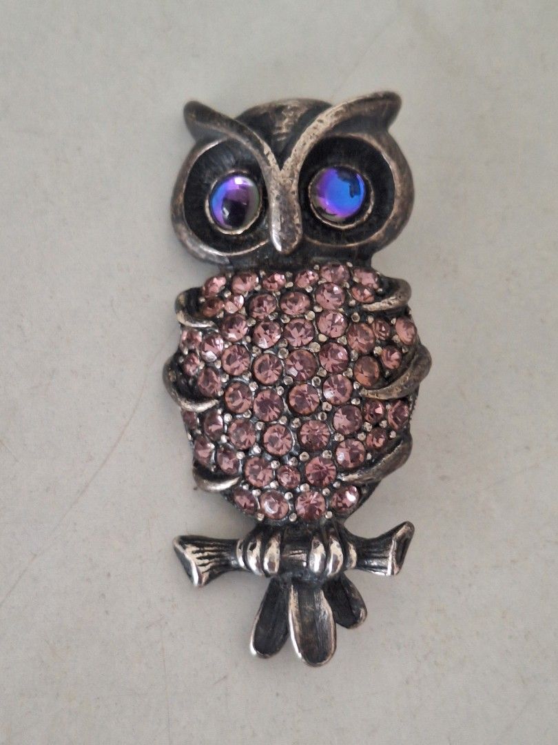 Butler and wilson owl brooch sales