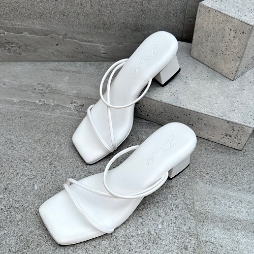 White discount sandal heels