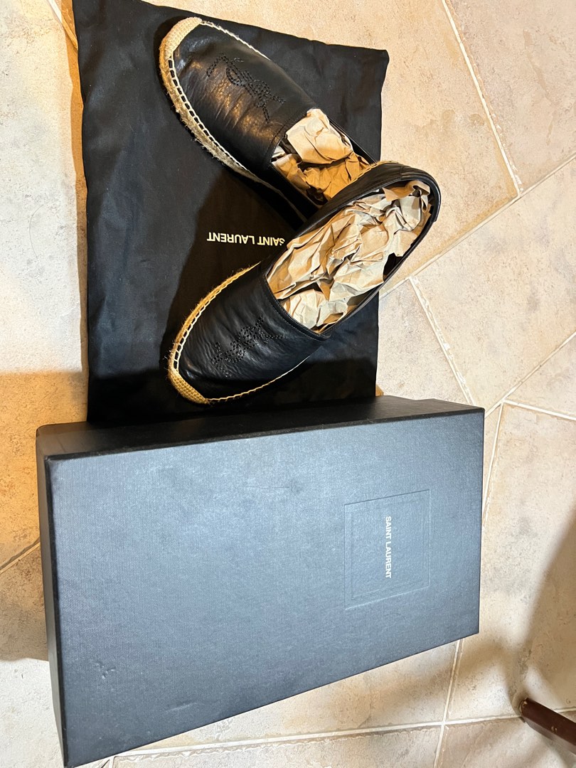 Gold ysl deals espadrilles