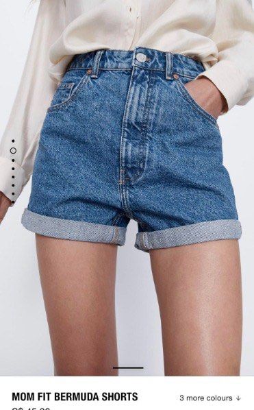 Mom fit shorts zara sales