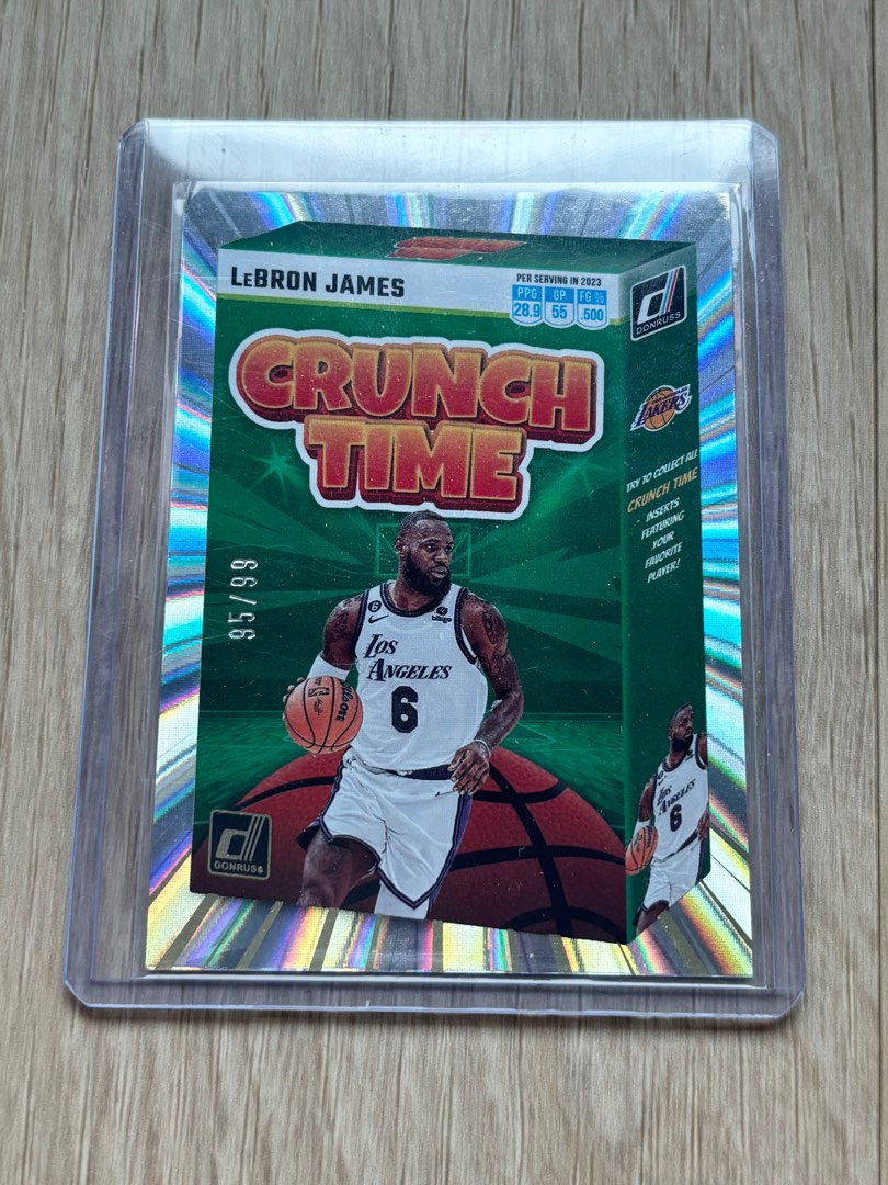 2023-24 Panini Donruss LeBron James Crunch Time Holo Laser /99