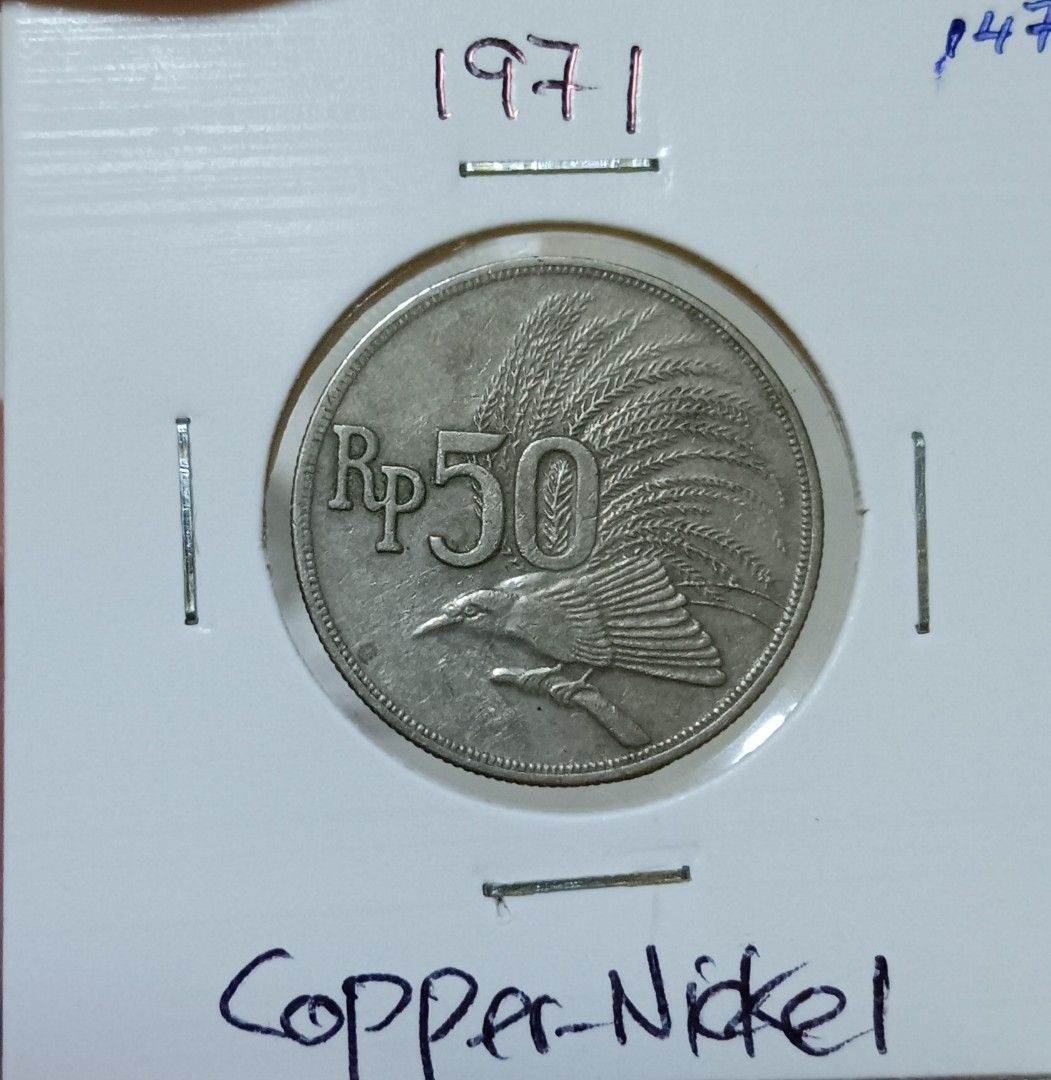 50 Rupiah Indonesia Coin 1971 (GVF) #370, Hobbies & Toys, Collectibles ...