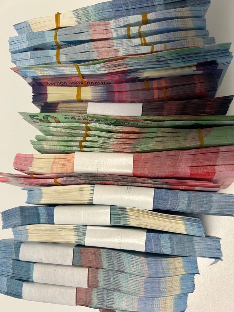 請睇清楚手續費⚠️青衣自取⚠️最後小量換新鈔hsbc 匯豐中銀冇渣打唱新鈔兌換新鈔10蚊20蚊50蚊100蚊500蚊1000蚊靚鈔, 興趣及遊戲,