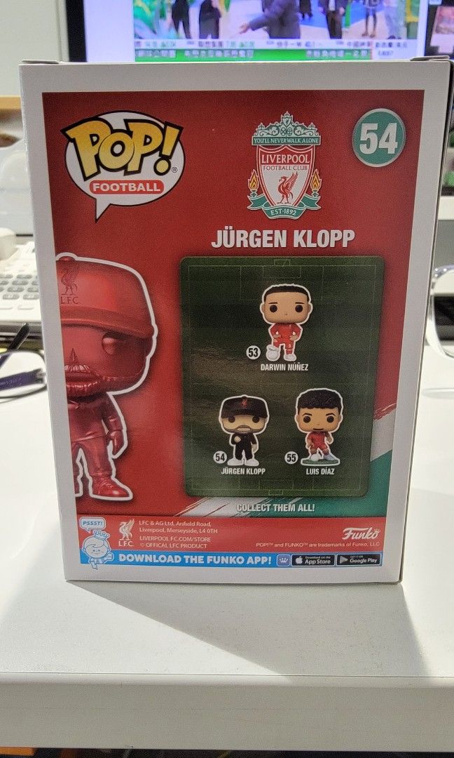 LFC Klopp Funko Pop! Limited Edition Red Vinyl Figurine – Weston Corporation