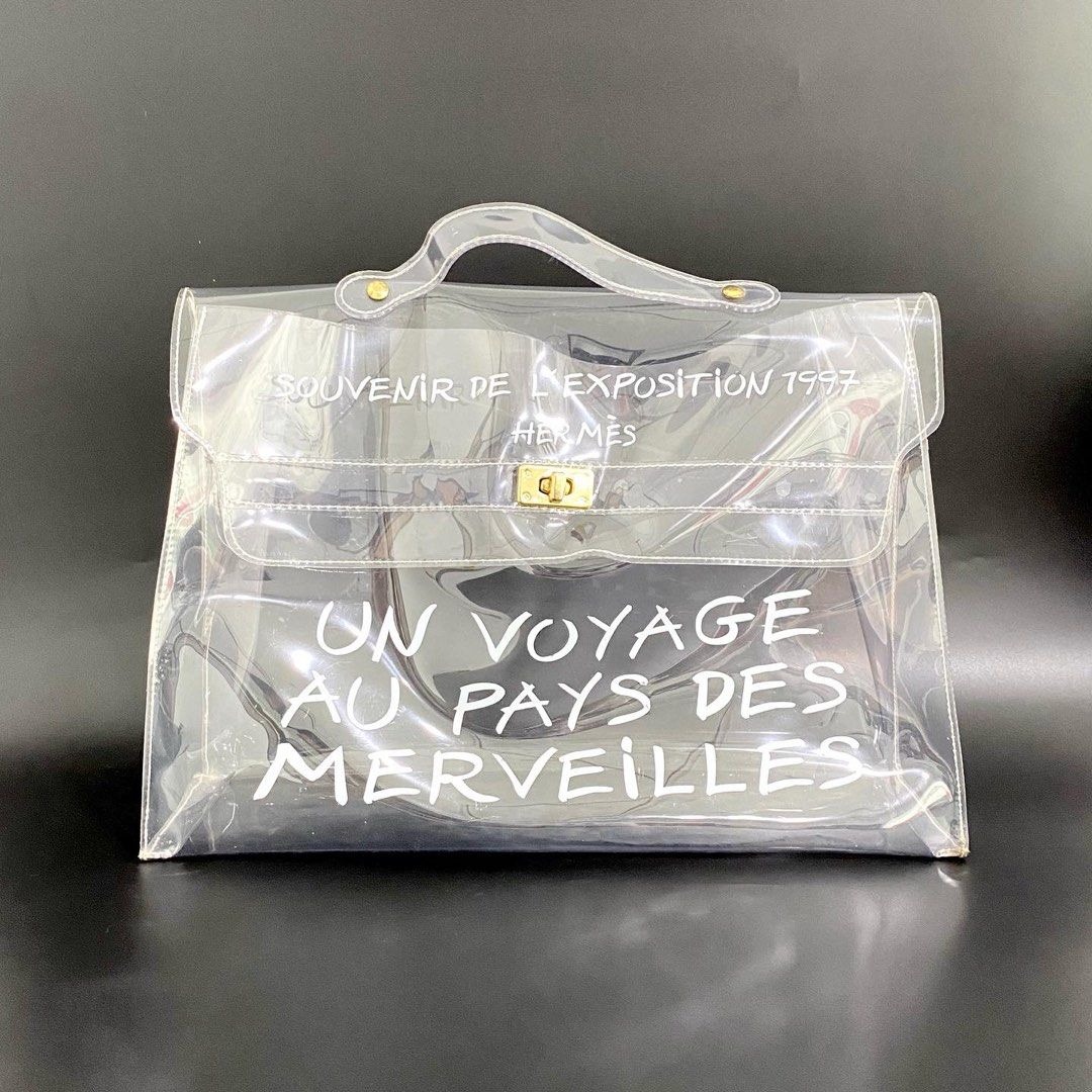 Hermes 1997 hotsell transparent kelly bag