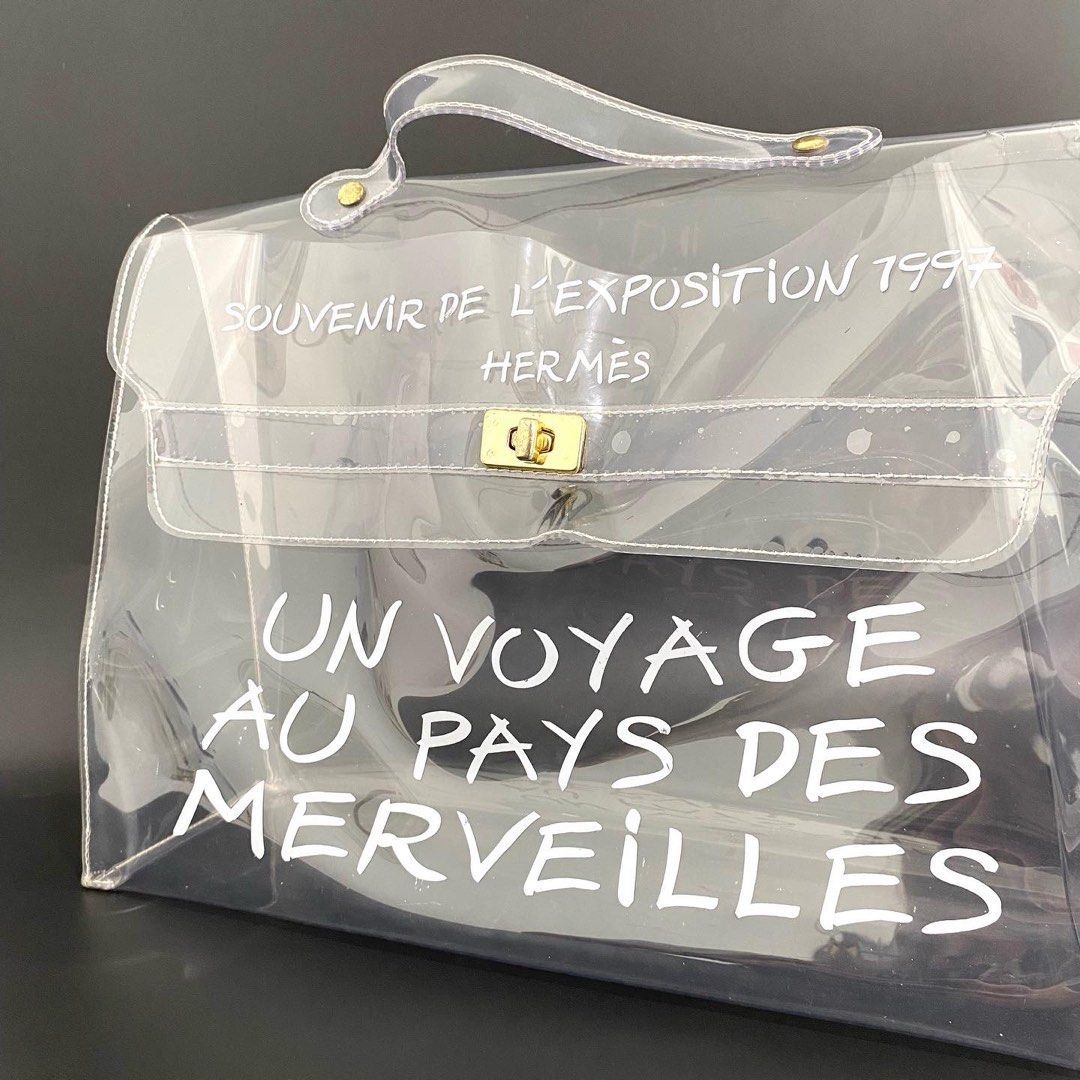 Hermes 1997 on sale transparent kelly bag