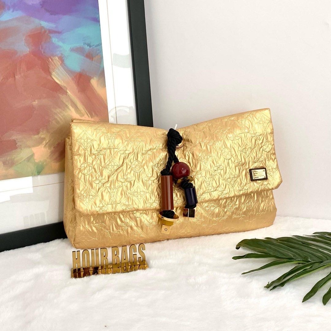Authentic LV Limited Edition Gold Monogram Limelight African