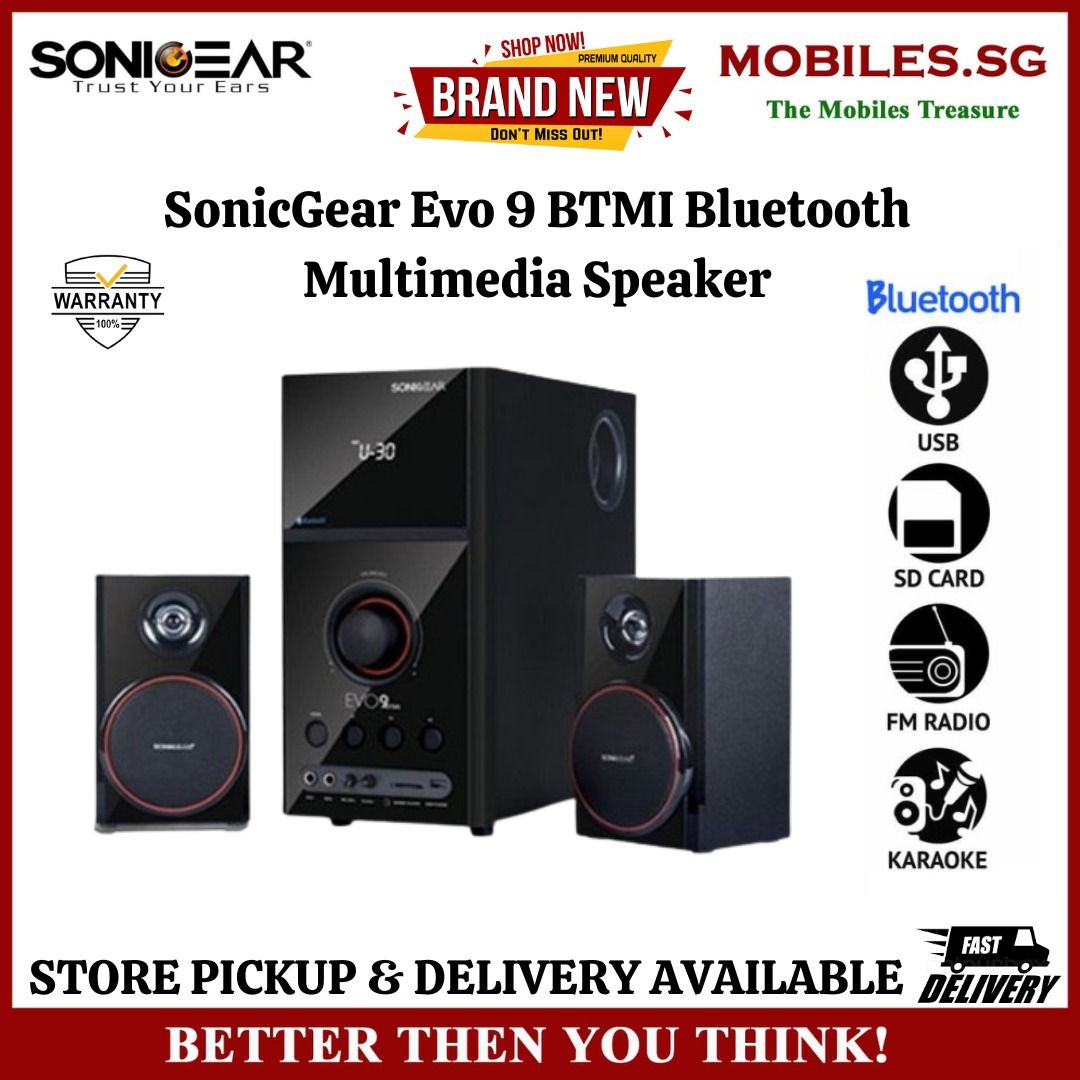 Brand New // SonicGear Evo BTMI Bluetooth Multimedia Speaker