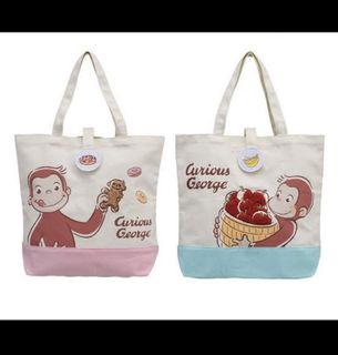日本直送「現貨」 Curious George TOTE BAG 馬騮毛毛布袋 包順豐智能櫃64204046204034110