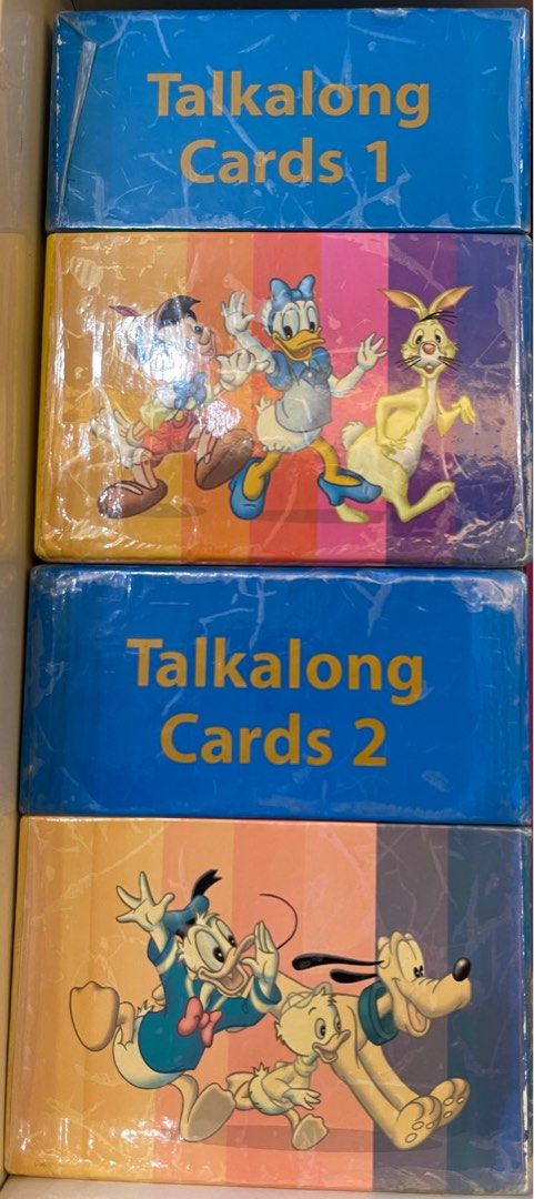 迪士尼Disney talk along cards, 興趣與生活, 書本& 文具, 兒童書籍