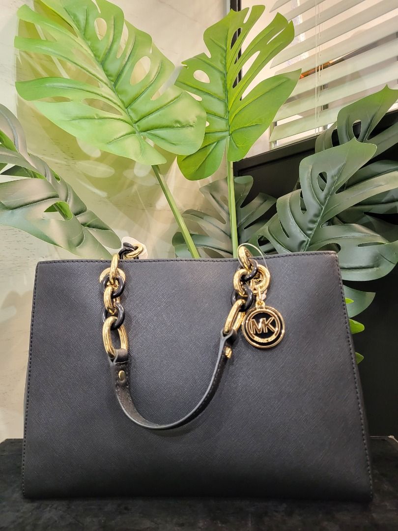 Michael Kors 30S3TCYS2L Cynthia Medium Satchel Tote Bag MK Carousell