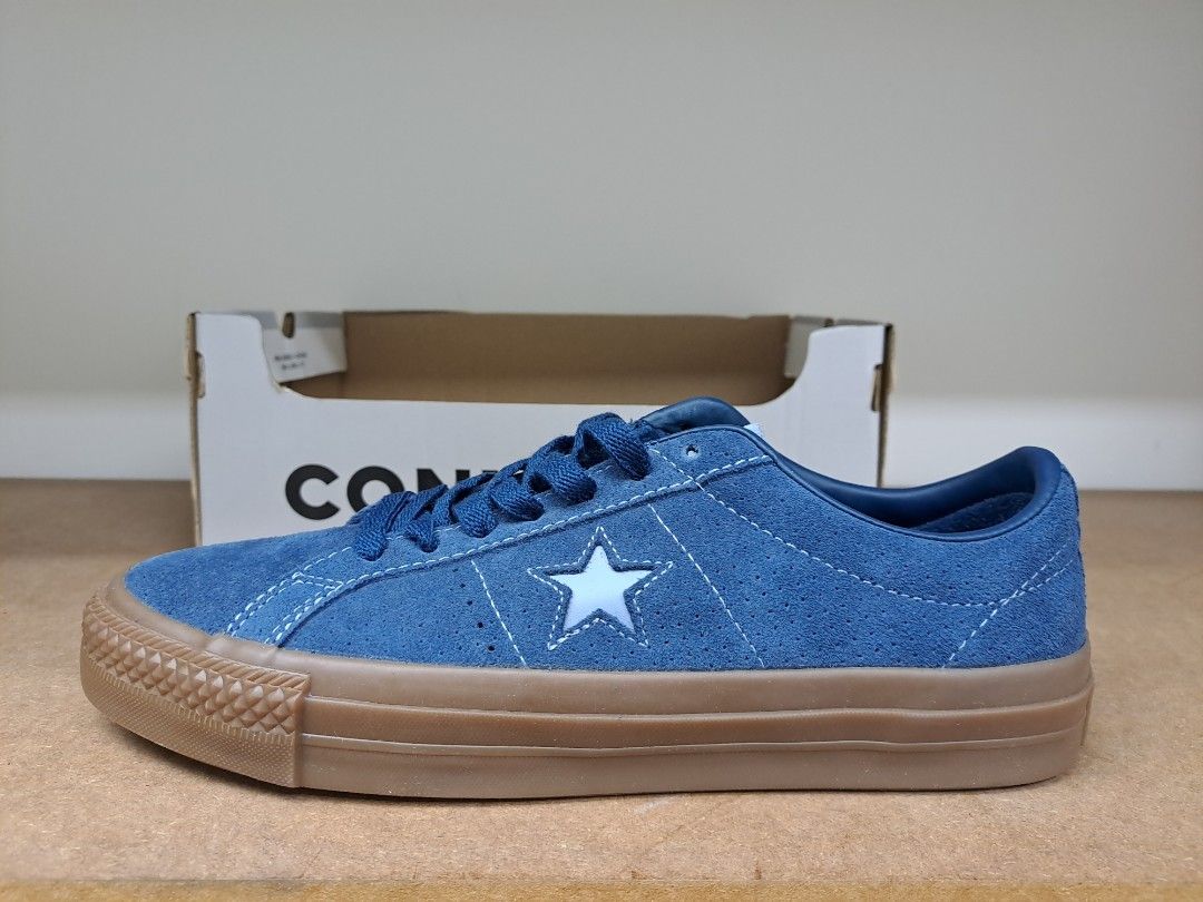 NEW CONVERSE ONE STAR PRO OX NAVY INDIGO FOG UK 7