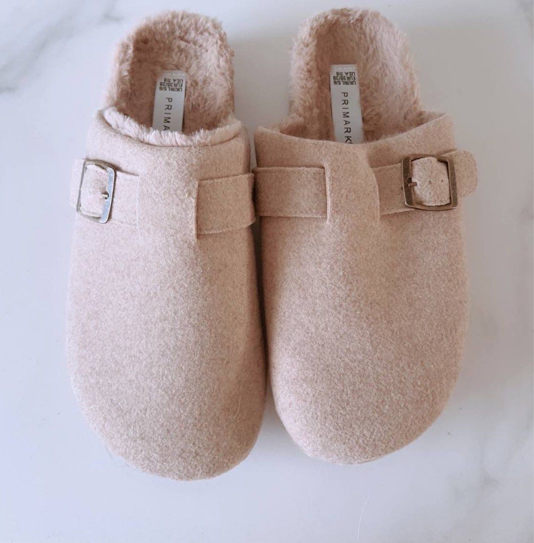 White fluffy sliders primark hotsell