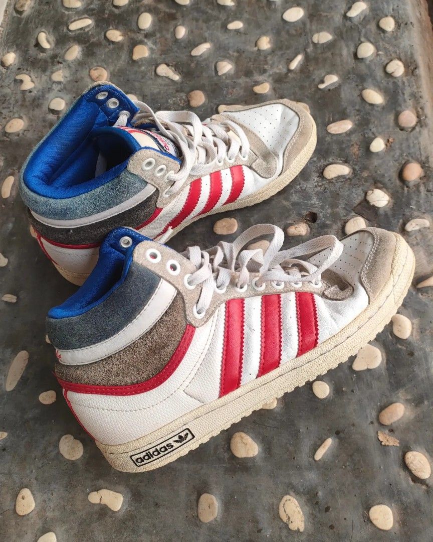 Adidas Top Ten Hi NBA, Fesyen Pria, Sepatu , Sneakers di Carousell