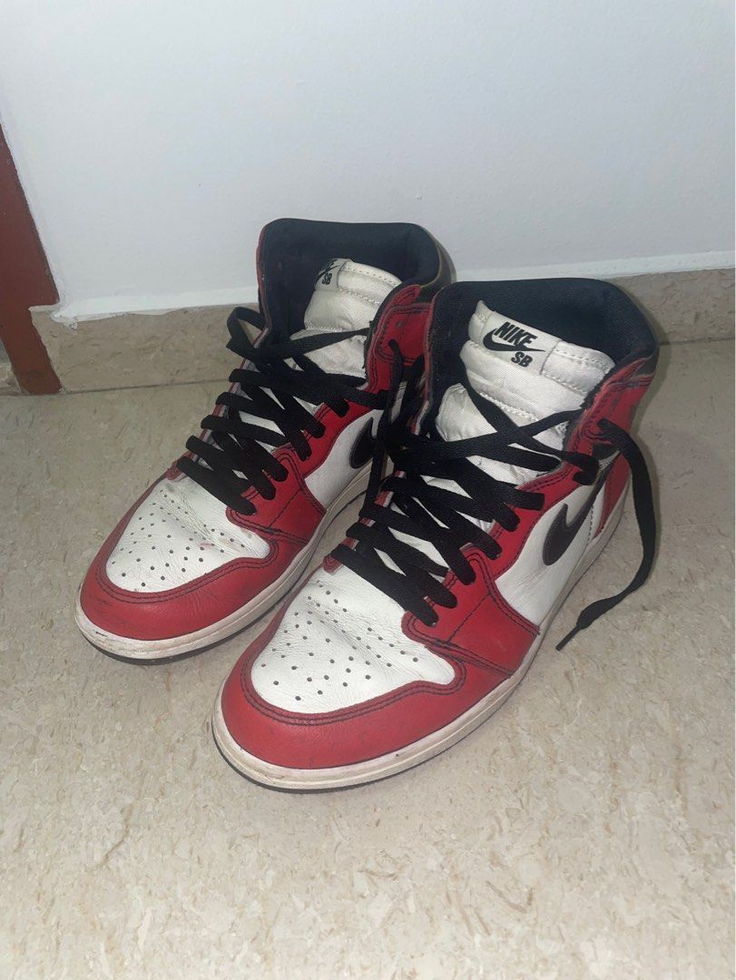 Air jordan 1 high nike sb la to chicago Men s Fashion Footwear Sneakers on Carousell