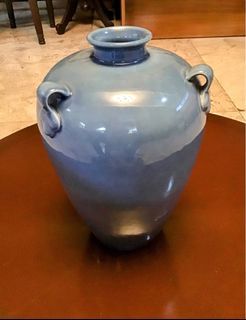 Antique Bluish Gray Chinese Jar