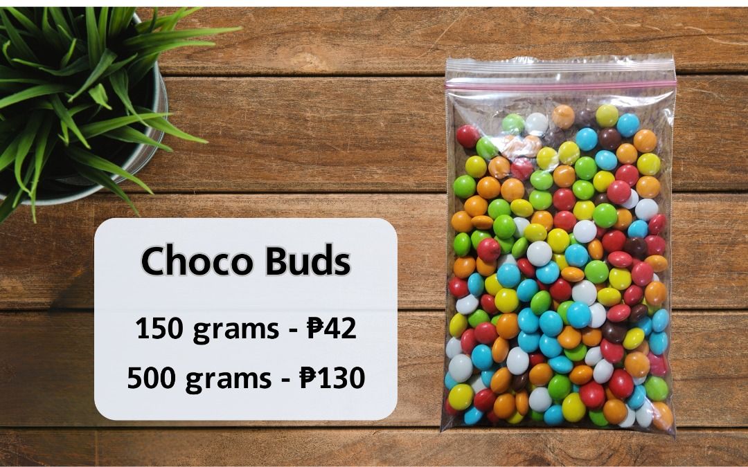 Assorted Gummies and Chocolates (Category: Other Food & Drinks) located in Caloocan City. Submitted by Kat808 (Listing ID 1285181383, Image 3). Description: 🍬Gummy Worms 🍬Choco Stones 🍬Choco Buds 🍬Jelly Beans 🍬Kindly refer to the pictures for the price 🍬Courier (buyer's expense): - LBC - J&T 🍬Meet-Up: - Morayta, P. Campa, or CEU Legarda - every Thursday 4PM onwards (No additional fee) - Puregold Jr. Balingasa - any day 3PM onwards (No addi