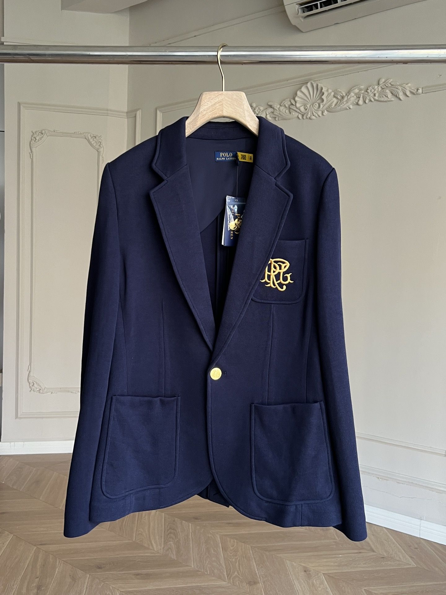 Authentic Polo Ralph Lauren Embroidered Slim Fit Double Knit