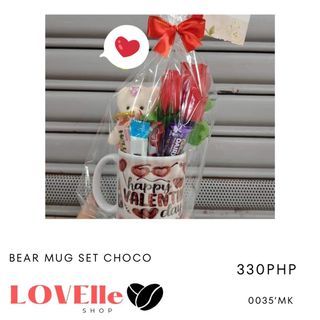 Bear Mug Set with Chocolates