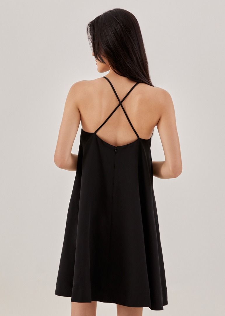 Low back swing dress outlet