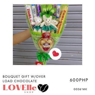 Bouquet gift with overload chocolate