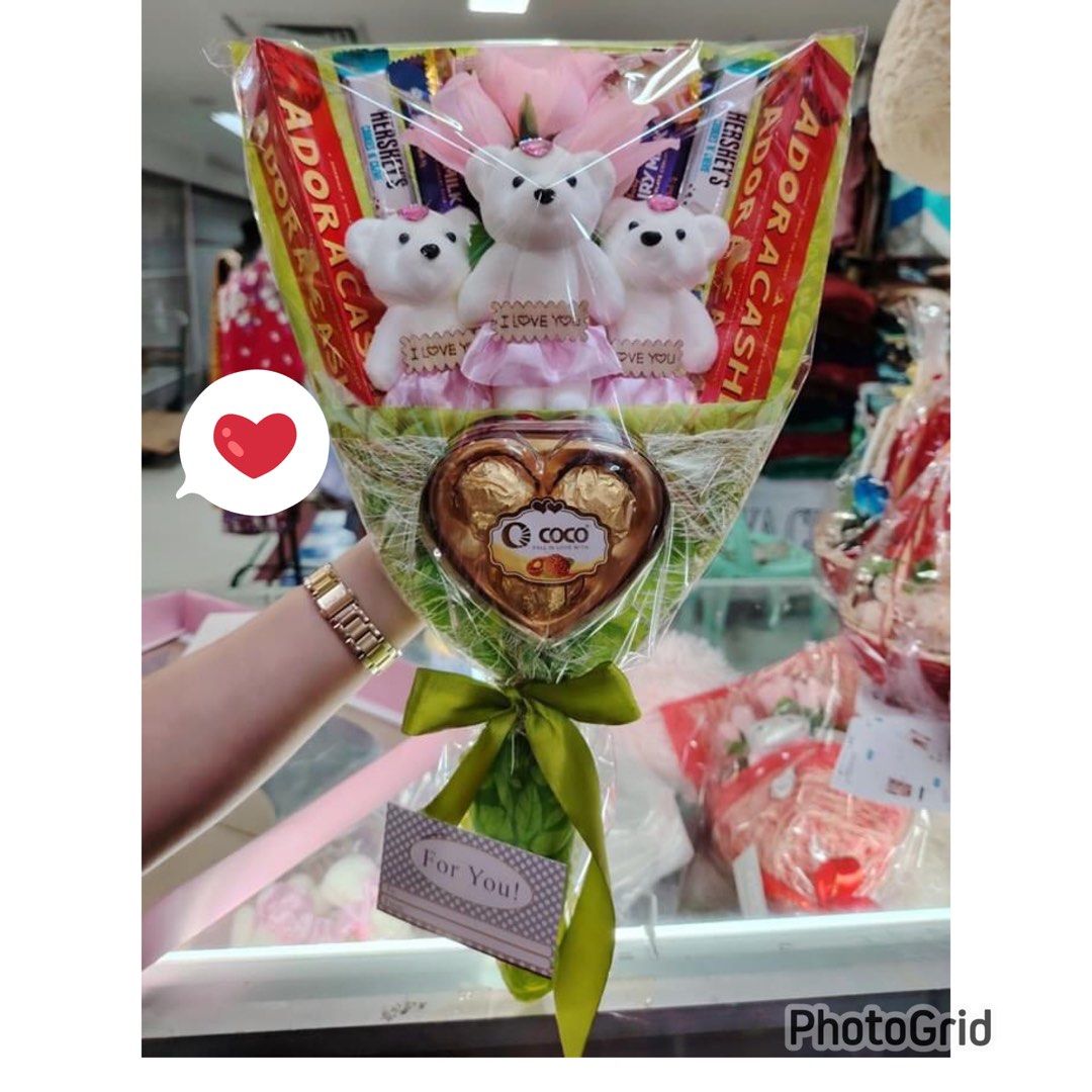 Bouquet gift with overload chocolate (Category: Flowers & Bouquets) located in Cainta. Submitted by iubelle (Listing ID 1285158306, Image 2). Description: .