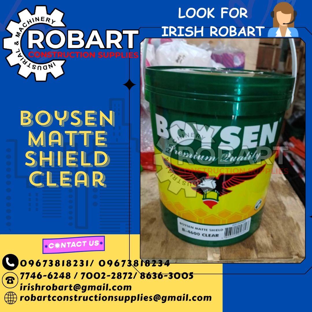 Boysen Matte Shield Clear, Commercial & Industrial, Construction Tools ...