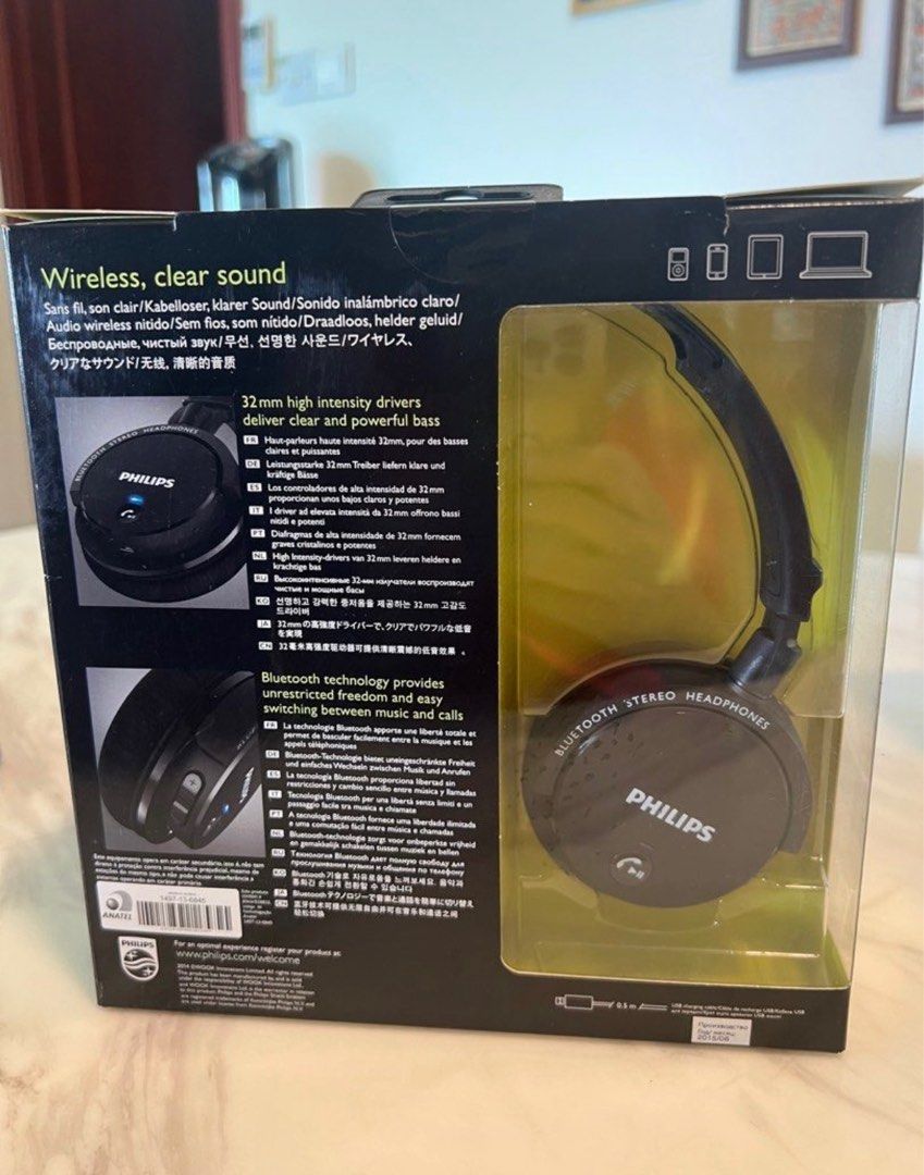 Philips shb5500bk best sale wireless bluetooth headphones