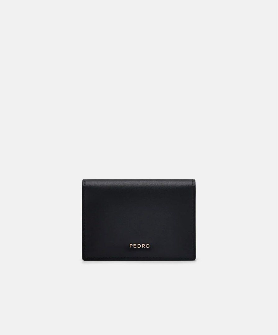 PEDRO Icon Leather Card Holder - Black