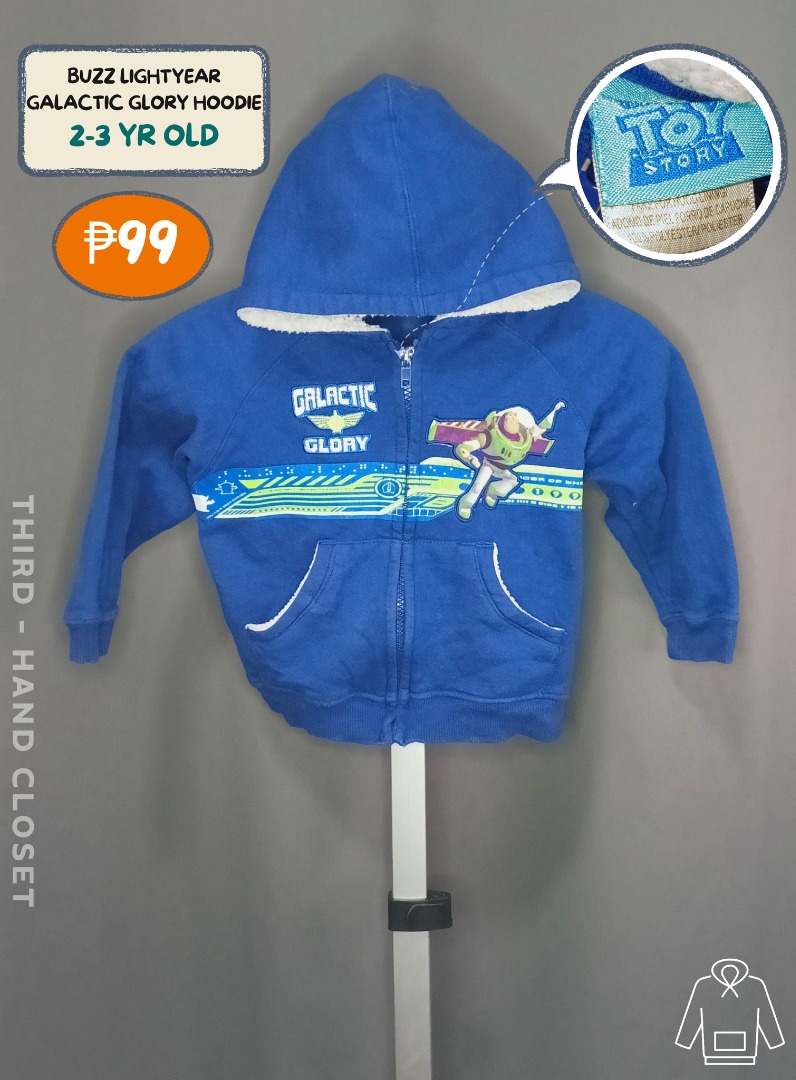 Buzz lightyear zip up hoodie top