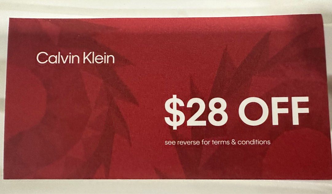 Calvin shop klein voucher