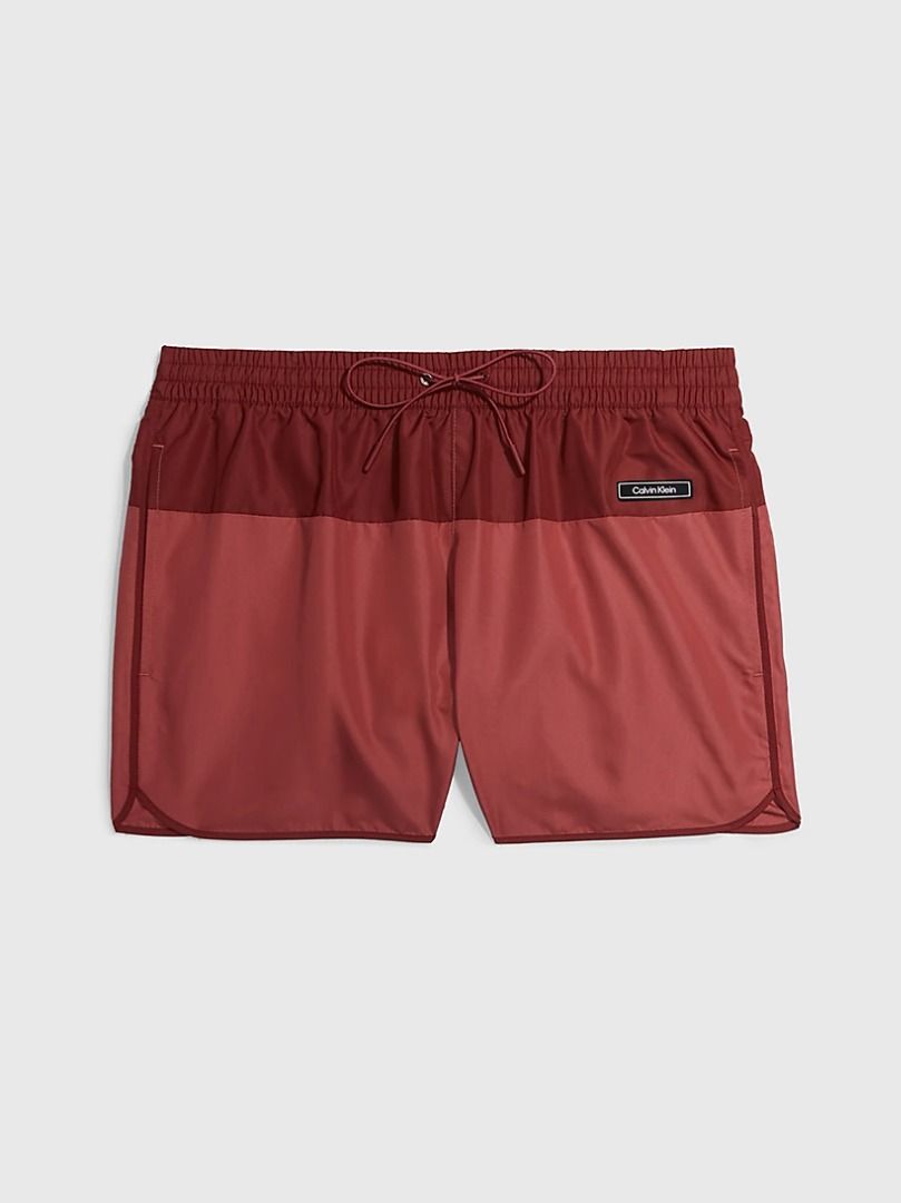 Calvin Klein Core Solids Short Runner Swim Shorts S Antique Red