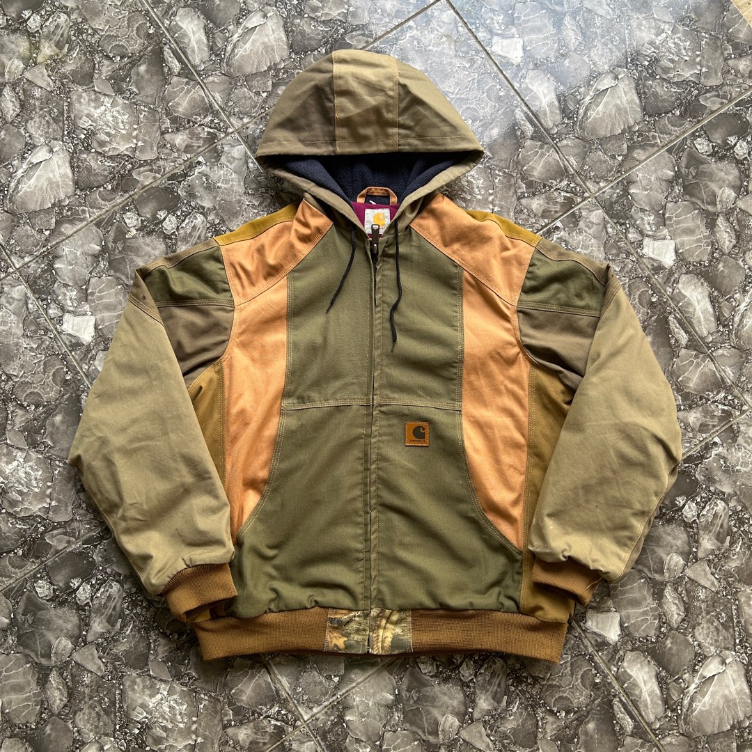 Carhartt Reworked Jacket, Men's Fashion, Activewear on Carousell