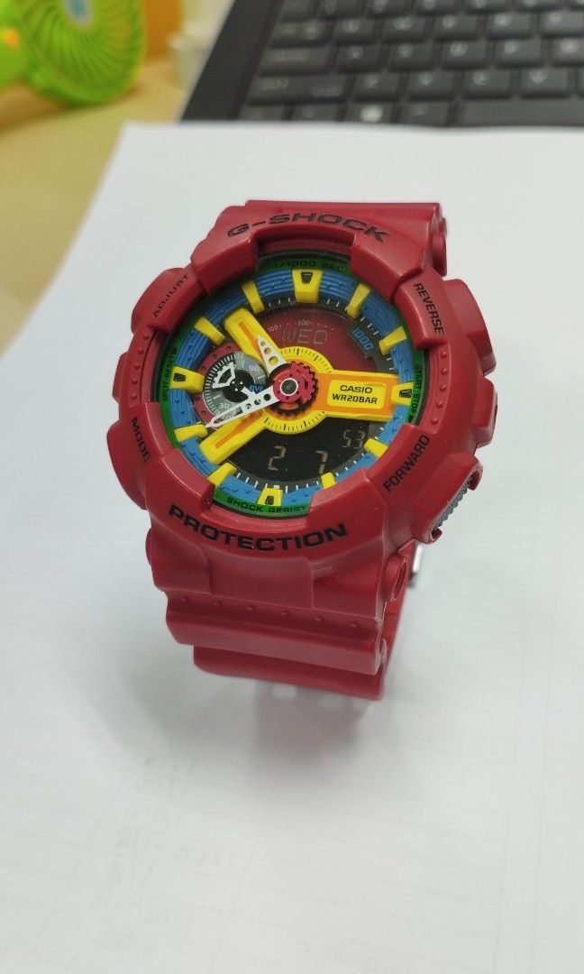 Casio G Shock GA110 FC Red