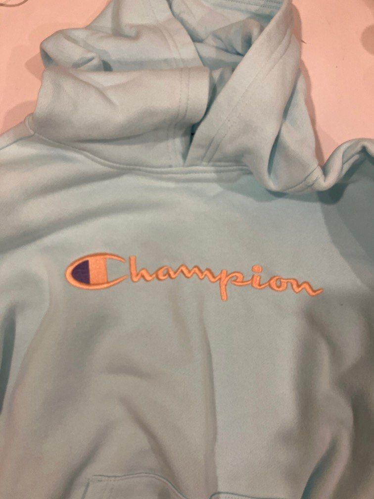 Champion hoodie sky blue best sale