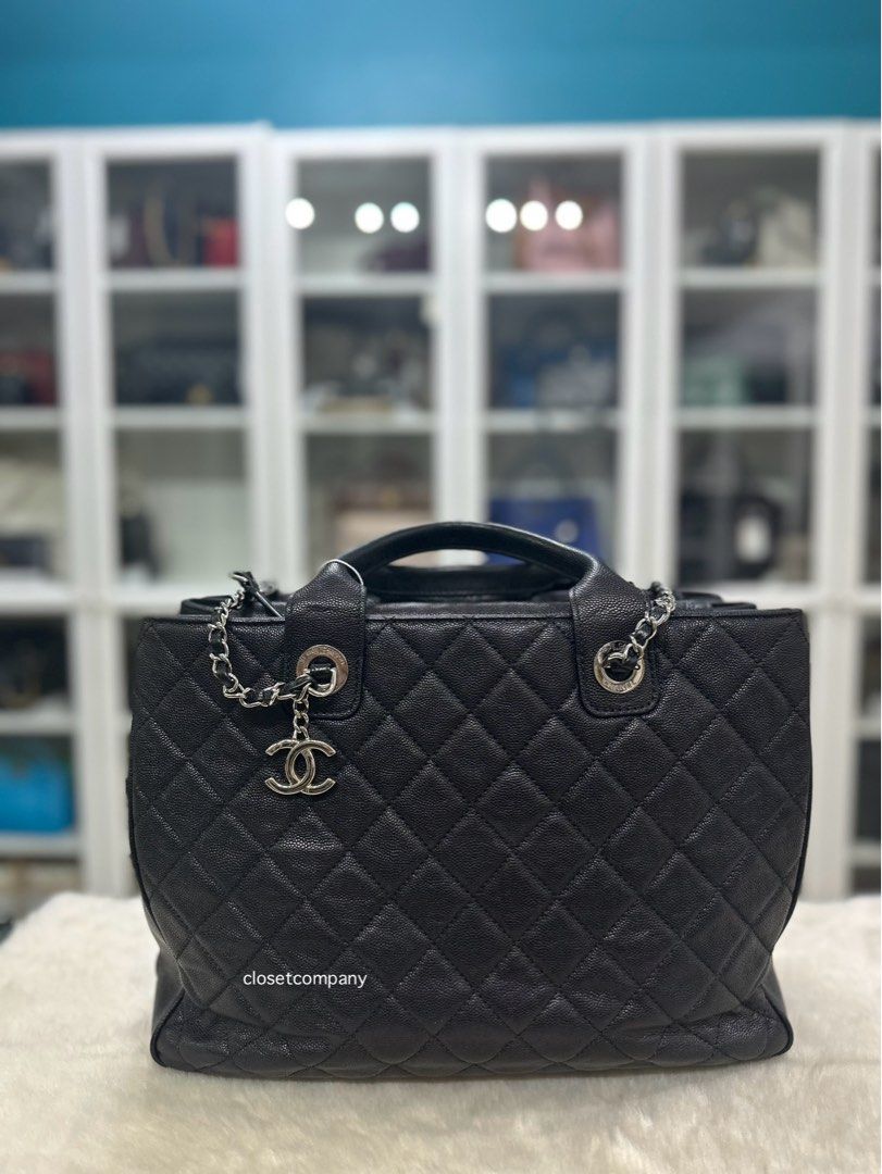 Chanel Urban Companion Top Handle in Black Caviar Canvas Tote Bag Series 25 Luxury Bags Wallets on Carousell