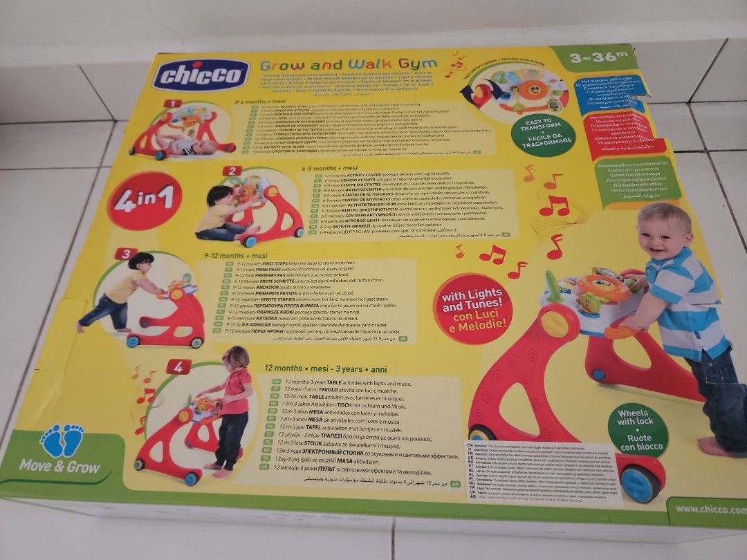 Chicco 4in1 baby walker gym play toy