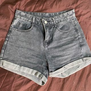 1826 Jeans Women's Denim Shorts Size 20 Medium Wash Roll Hem