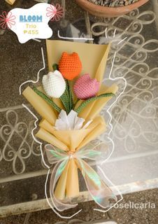 made to order Crochet flower tulip bouquet