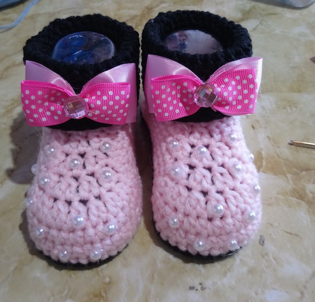 Minnie mouse crochet shoes pattern store