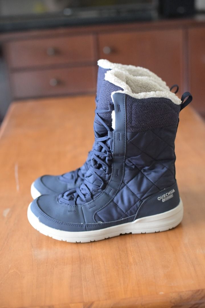 Warm Waterproof Snow Boots - SH500 lace-up - Men's QUECHUA