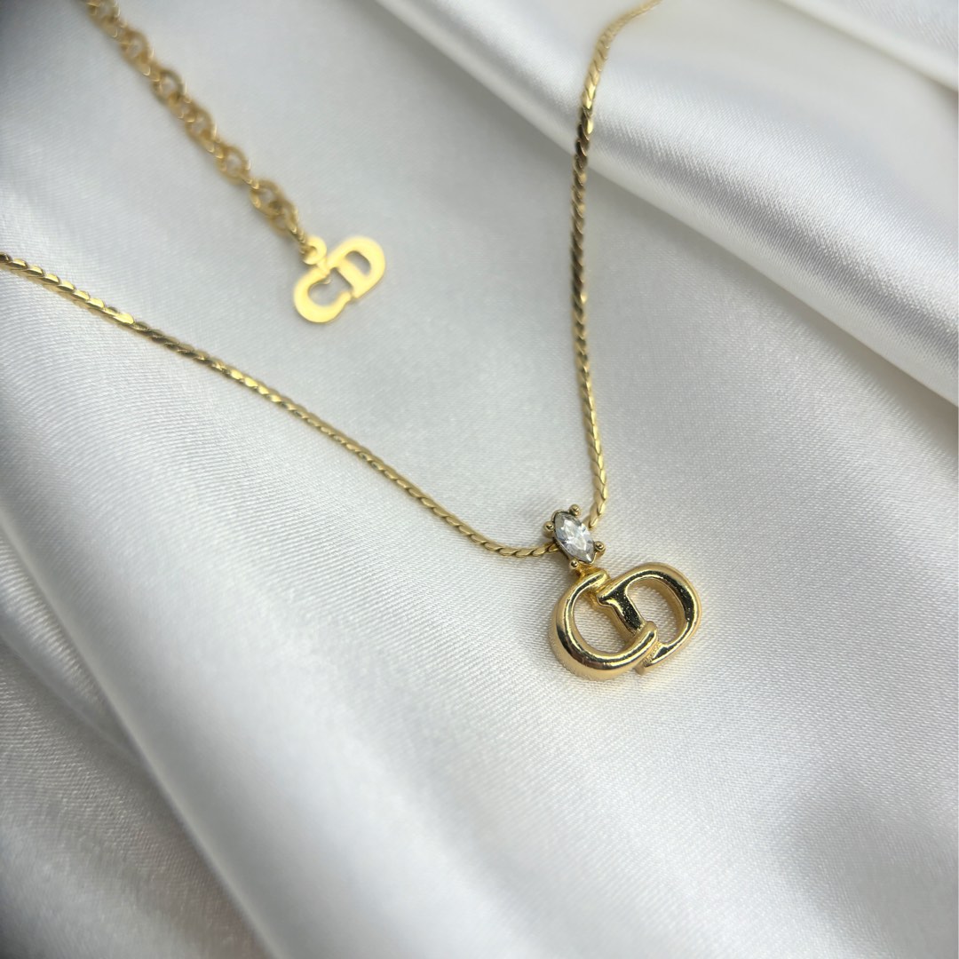 Christian dior necklace cd best sale