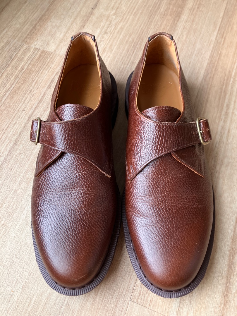 Like New Dr Martens Men s Brown Leather Monkstrap Padraic Shoes UK10 US11