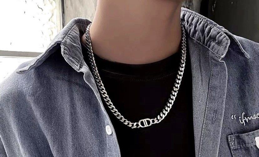 Choker chain necklace mens hot sale