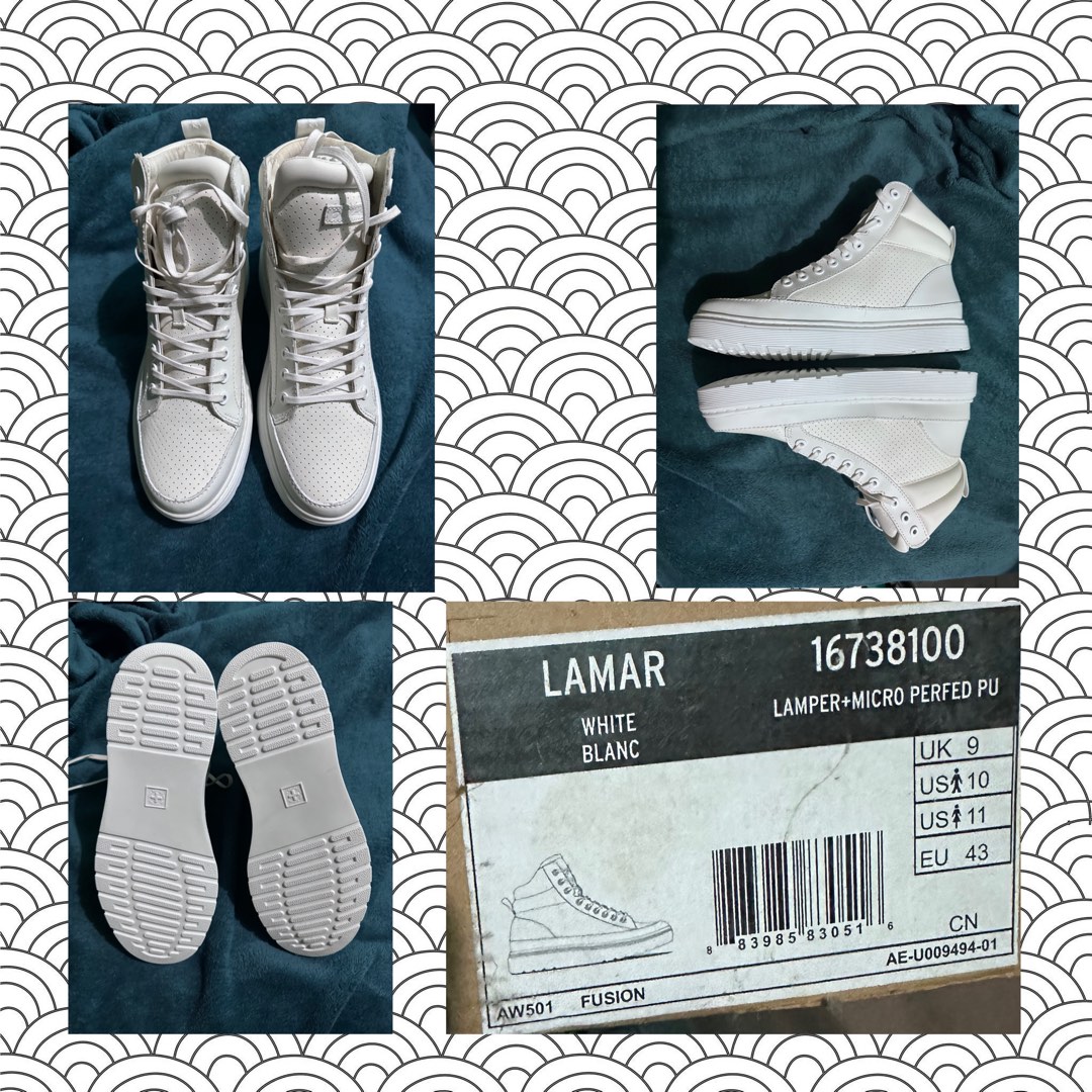 Dr Martens White Lamar High Cut Sneakers Men s Fashion Footwear Casual Shoes on Carousell